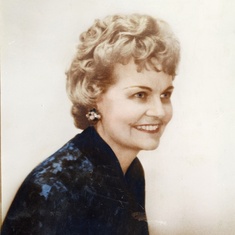 Lavina Wilson before the trademark white hair