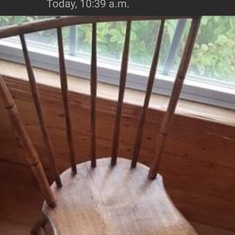Dad's grandfather was a celebrated woodworker as the story goes . . . He created the - "Batchilder Chair". For real.