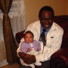 Daddy and grand daughter: Esther-LaReine