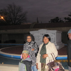 At Martin Luther King's burial site