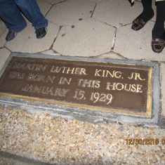 At Martin Luther King's burial site