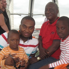 Daddie, Kene, Chukwudinma and Onye @ London Eye