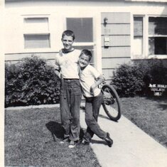 Me and Hawk late 1950's