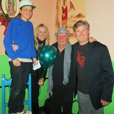 Larry with Mark Weaver and family