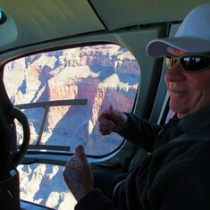 Arizona Trip 2014 flying over the Grand Canyon