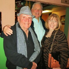 Larry's 80th birthday party with Ron and Pat Schwarz