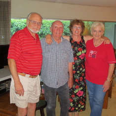 Larry and Leigh on the fourth of July 2012 with Bill and Karen Maloof