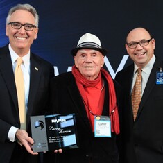 Receiving award from NAMM for a lifetime of service in the music industry. January 2016
