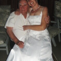 Leigh and Larry on wedding night