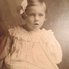 Larry's mother, Beatrice Mona Pingel, at five