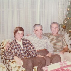 Larry with his dad Roy, and his son Dan