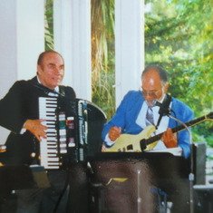 Larry playing a gig with Bill Maloof