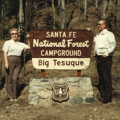 Arline and Larry Greyzck in Santa Fe, NM
