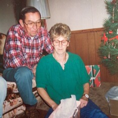 Mom and Dad at Christmas