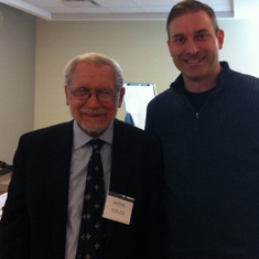 Dr. Kaplan and Bob Batchelor at a Kent State History Department event, probably 2015ish