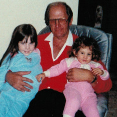 1986 - Grandpa with Larissa & Jennifer