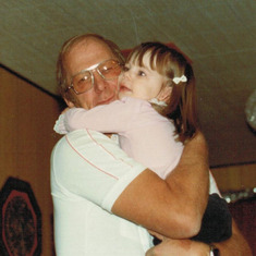 Grandpa & Larissa - 1982 
Now that's a big hug!