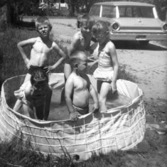 1963 Dad loved us so much he got us a Pool!