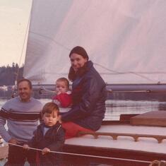 Dad on his sailboat II