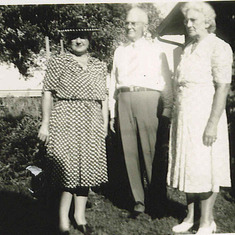 Lawrence's grandmother and great-grandparents, 1940s (Naomi Marie Simon DeBellevue, and Theophas Simon and Clara Bonin Simon)