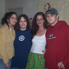 Leann with her children Manda and Drew and one of her 2 most favorite daughter in-laws Alicia