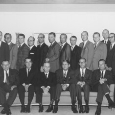 TSTA Staff Christmas Photo (1966). Lee is pictured last row on the left. This was his first year on the staff.