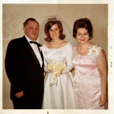 At my wedding in 1966