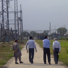 Leiping at a Grid Station Near Lahore Pakistan April 2012
