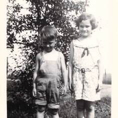 Leland (age 4) and sister Betty