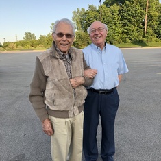 Leland and his long-time buddy Roland Dunlop (2018)