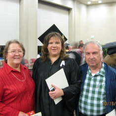 At daughter Janet's graduation from Nursing school.
