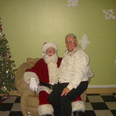 Dad and Santa Xmas 2005