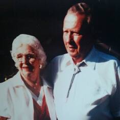 Dad's in-laws: Margaret & Clemens Adler, 1990