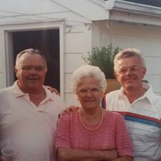 1990, Sons & Mother (Walt, Frank, Norm & Leo)
