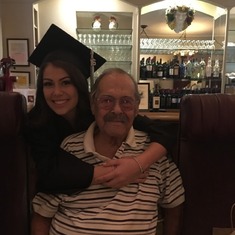 grandpa and I at my high school graduation