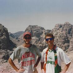 1995_Len and Keith in Jordan