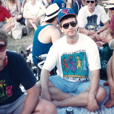 New Orleans Jazz Fest 1993. Dave Weiner, Len and Steve Dickson.
