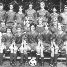 Len's high school varsity soccer team, fall 1981