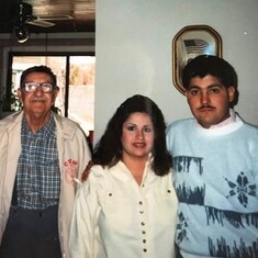 Leonard with Grandpa Catalino and Darlene