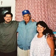Leonard with Grandpa Abilino Espinosa and Darlene