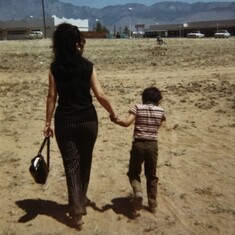 Leonard with mom, Joanne