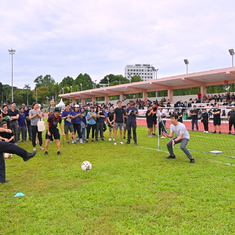 We were thrilled to witness this scene at sports day.