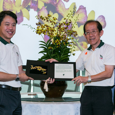 Dendrobium 'Garden City Pioneers' naming ceremony on 25 November 2014
