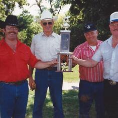 After a driving competition (Steve,Arlie,LeRoy and the Professor)