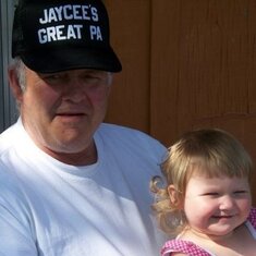 LeRoy with Great-Grand-Daughter Jaycee