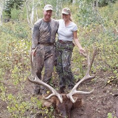 I went on a lot of Elk hunts with him this was his bday bull