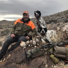 Roy loved taking our girls out chukar hunting 