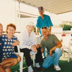 Auntie M, Pop, Grandpa, Uncle Johnny and Uncle Leroy
