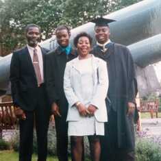 Mark's graduation in 1998