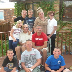 Grandparents and many grandkids (August 2011)